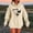 Beige, variant on EchfiProm Womens Oversized Sweatshirt Trendy Gray Hoodies with Pockets Floral Hooded Long Sleeve Tunic Tops for Ladies