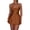 Dark brown, variant on Women's Elegant Satin A-line Summer Sleevesless Rompers Bandage Back Spaghetti Strape Tiered Mini Dress Jumpsuits Black L