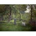 thumbnail image 2 of Inness, George 18x15 White Modern Wood Framed Museum Art Print Titled - Taking a Walk, 2 of 4