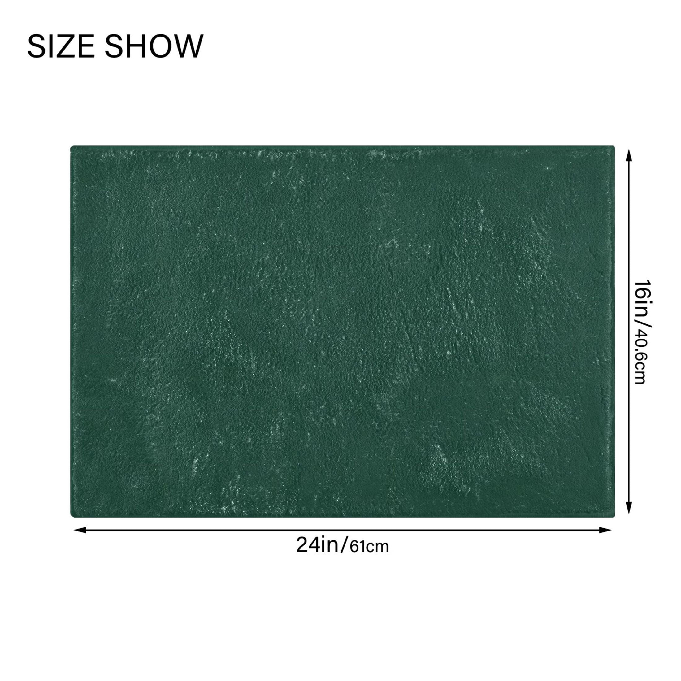 Ryvnso Dark Green Paint Bathroom Shaggy Rugs Toilet Mat Soft Contour Rug