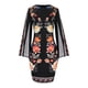thumbnail image 4 of Puntoco Vestido Casual Con Cuello Redondo Y Manga Corta Con Cremallera Y Estampado Informal Para Mujer Negro Xxl,Regalos Para Mujer Joven, 4 of 6