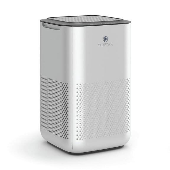 Medify Air MA-15 Air Purifier with HEPA Filter, 3-in-1 Pre-Filter and Activated Carbon, Silver, 1-Pack