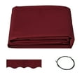 thumbnail image 1 of Outsunny 11' x 10' Retractable Awning Fabric Replacement Outdoor Sunshade Canopy Awning Cover, UV Protection, Wine Red, 1 of 10