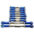 thumbnail image 1 of maskred 9pcs/set 9Pcs Pull Rod Steering Servo Link For 1/10 WLtoys K949 Control dark blue 1Set, 1 of 6