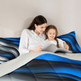 thumbnail image 5 of Homewish Adults Abstract Stripes Lines 3 Pieces Queen Comforter Set,Gradient Geometric Ultra Soft Bedding Sets,Vintage Aesthetic Bedding Comforter Set Breathable,Lightweight Room Decor, 5 of 8