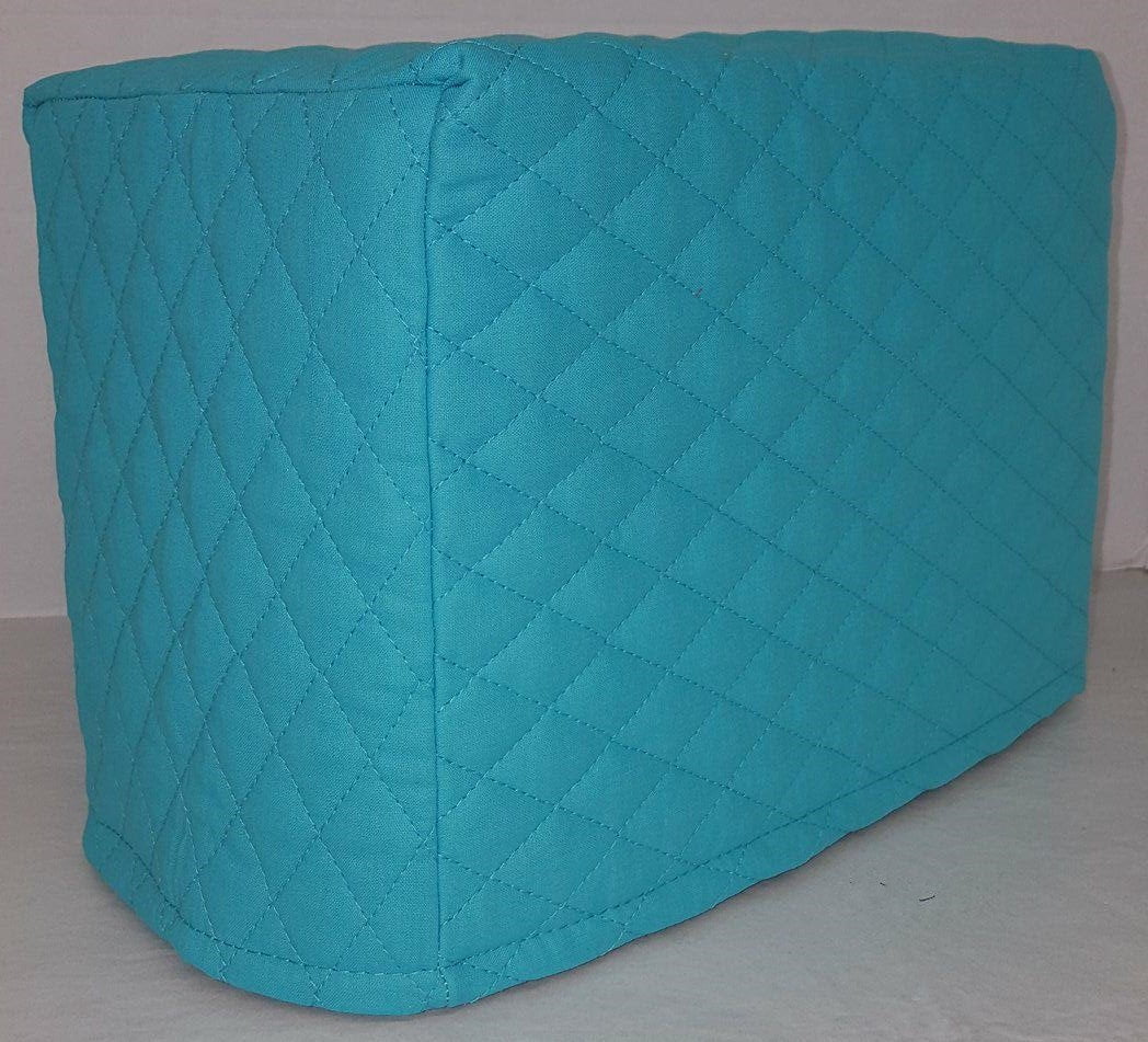 Hunter Green Quilted Cotton Hand Made Two Slice Toaster Cover 