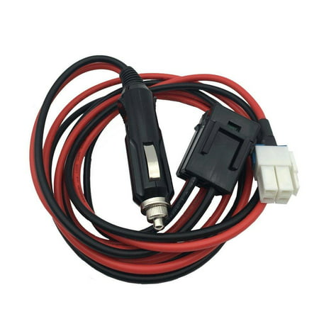 DONG 1.5M 4 pins Short Wave Car Charger Cigarette Light Power Supply Cord Cable for Yaesu FT-450 FT-991 Kenwood TS-480 ICOM IC-7100 IC-7600 NO COPPE 2 Way (Icom Ic 7600 Best Price)