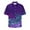 Purple, variant on Xixinqiwan Mens Mardi Gras Clothing,Mens Short Sleeve Carnival V Neck Casual Tshirts New Orleans Parade Custume Tops