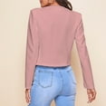 thumbnail image 2 of Chaquetas Cortas Para Mujer, Elegantes Y Con Estilo, Para Oficina, Para Mujer, De Manga Larga, Color Puro, Frente Abierto, Para Niñas, Para El Trabajo, Para Ir De Compras. ANGGREK Otros, 2 of 5