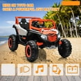 thumbnail image 4 of 24V Ride on Toys with Remote Control,4WD Ride on Car for Kids, Electric UTV with PU Leather 2 Seater,3-8Years, 4 of 10