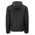 thumbnail image 3 of Men's Cutter & Buck  Black Birmingham Barons Rainier PrimaLoft Eco Full-Zip Hooded Jacket, 3 of 3
