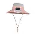 thumbnail image 2 of Sombrero de protección solar para niños con ventilador solar, recargable, transpirable, multiusos, ancho Rosa, 2 of 9