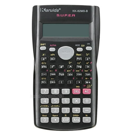 calculator digital scientific functions mathematics statistics display line dialog displays option button additional opens zoom