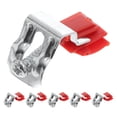 thumbnail image 4 of Juego de 6 clips de acero inoxidable resistentes para fregadero, soporte ajustable para fregadero, instalación bajo encimera para fregaderos de cocina y baño, 4 of 8