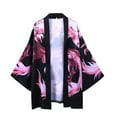 thumbnail image 1 of Mens Coats Jackets Summer Japanese Five Point Sleeves Kimono AndCloak Jacke Top Blouse, 1 of 6