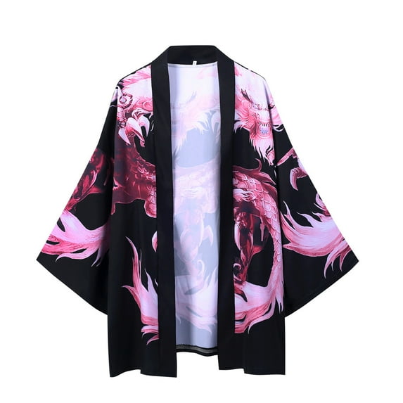 Mens Coats Jackets Summer Japanese Five Point Sleeves Kimono AndCloak Jacke Top Blouse