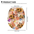 thumbnail image 5 of ZIATUBLE Sunflower Toilet Lid Seat Cover Butterfly Flower Toilet Lid Covers for Bathroom Roud Toilet Seat Cover Protector Universal Toilet Seat Covers Machine Washable Lid Covers, 5 of 6