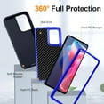 thumbnail image 3 of Decase for Motorola Moto G 5G 2024 Case, Heavy Duty Shockproof Hybrid Protective Cover [PC & TPU] Dual Layer Case Anti-Slip Back Phone Case for Moto G 5G 2024,Deep Blue, 3 of 8
