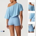 thumbnail image 4 of PISONIC Women Two Piece Workout Sets Tank Top and High Waist Booty Lifting Shorts Gym Yoga Active Outfits, 4 of 8
