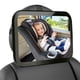 thumbnail image 1 of Espejo retrovisor para coche de bebé, tamaño XXL, espejo retrovisor transparente para coche de bebé, acrílico irrompible, espejo de velocidad de 360° para asiento de bebé, asiento de coche, 1 of 6