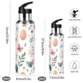 thumbnail image 2 of Yayeee 33oz Insulated Water Bottle Double Wall Stainless Steel with Flip Straw Lid, Red Easter Eggs, 2 of 7