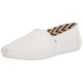 thumbnail image 1 of Alpargata para mujer TOMS blanca de algodón reciclado sin cordones, 1 of 6
