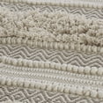 thumbnail image 6 of Natural Woven Texture Stripe Bath Rug – 20x32" Boho Handwoven Bathroom Rug with Non-Skid Backing Machine Washable, 6 of 11