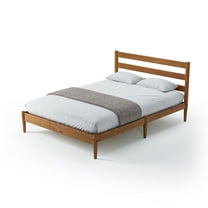 Camaflexi Mid-Century Full Size Platform Bed - Castanho Finish