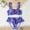 Blue, variant on NAISIBABY Girls Bikini Swimsuit, Ruffle Strap Tops with Bottoms Swimwear Holiday Beach Bathing Suits 2-Piece Blue 7T