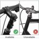 thumbnail image 4 of Ycle Bike Fork Stem Extender Alloy Bar Riser For Ycle Cycling Mountain Bike Mtb(124*28.6mm, *2, 4 of 5