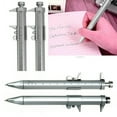 thumbnail image 3 of Sylvtty 2 Pcs Gel Pens with Vernier Caliper Retractable Ballpoint Pen with 10cm Metric Caliper Ruler Multifunctional Shock-proof Measuring Tool for Classroom Office, 3 of 7