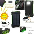thumbnail image 4 of 50000mAh Dual-USB Waterproof Solar Power Bank Battery Charger for Cell Phone, 4 of 10