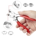 thumbnail image 4 of Ghojet 200 Sets 10 Colors Snap Fasteners Kit Metal Hollow and Solid Five Claw Buckle Set with Hand Pressure Pliers Tool DIY Sewing Buttons Set for Clothing Sewing and Crafting, 4 of 8