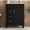 Black, variant on 24" French minimalist Bathroom Vanity with Storage, Modern Minimalist Bathroom Vanity with adjustable shelf, Freestanding Storage Cabinet with soft-close design for compact bathroom areas, Black