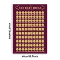 thumbnail image 2 of The Adventure Chanllege 100 Love Valentine's Present Dates scratch off poster Beautiful Icons in Bags Package for Adult Lovers base roja Inevent HA028200-02, 2 of 7