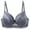 Gray, variant on Womens Daily Bra Comfortable Breathable Push Up Lace Bra Underwire Plunge Full Coverage Bras Plus Size Support