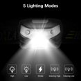 thumbnail image 4 of Rechargeable LED Headlamp Flashlight  Super Bright Motion Sensor Head Lamp  IPX5 Waterproof  Perfect for Running  Camping  Hiking, 4 of 9