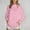 Pink, variant on 2025 Women's Solid Color High Collar Hoodie with Side Pockets Non Velvet Womens Athletic Hoodies Pullover Tunic Hoodie Women Women S Sweatshirt Sweatshirt Women Hoodies Women Pullover Hoodie