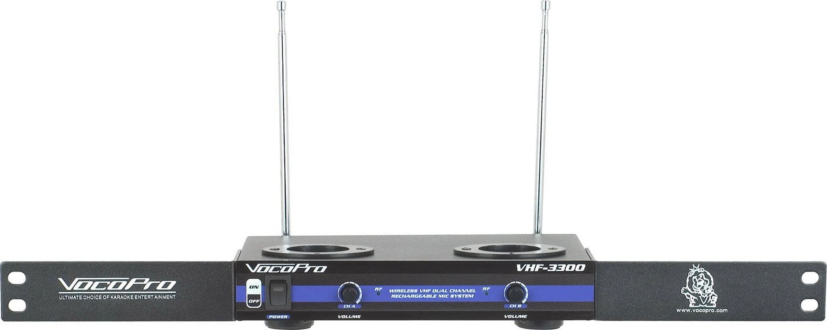 VocoPro VHF-3300 Rechargeable Wireless Microphone