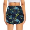 thumbnail image 4 of Uemuo Cartoon Dinosaur Pattern Women's Athletic Shorts High Waisted Running Shorts with Liner Pockets Gym Elastic Workout Shorts-X-Large, 4 of 9