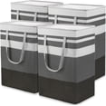 thumbnail image 1 of 4 Cestas de Colada de 75 Litros Cesto de Ropa Sucia Grande Bolsa de Lavandería Plegable Cesta de Ropa Impermeable Cesto de Ropa Independiente con Asas para Juguete Toalla Almohada Ma Dormitorio, 1 of 7