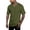 Army Green, variant on Mfakffe V Neck Mens T-Shirts Short Sleeve Summer Comfort T Shirts for Men V Neck Breathable Comfy T Shirts for Men Solid Tees