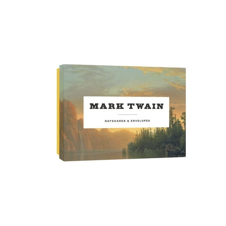 Mark Twain Notecards : 12 Literary Notecards with Envelopes (wit and wisdom from Mark Twain, boxed card set with themed envelopes, gift for American literature lovers, readers, dads, (Best Way To Mark Cards)