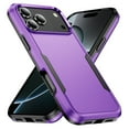 thumbnail image 3 of Compatible with iPhone 17 Pro 6.3 Phone Case Tempered Glass Screen Protector Hybrid Rugged Shockproof Hard Protective Drop Proof Full Body Heavy Duty Mobile Cell Cover for i Phone17 i17 17Pro Purple, 3 of 8
