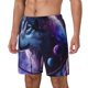 thumbnail image 1 of Balery Feathered Wolf Bañador para hombre, shorts de playa de secado rápido con entrepierna y forro de compresión-Large, 1 of 6