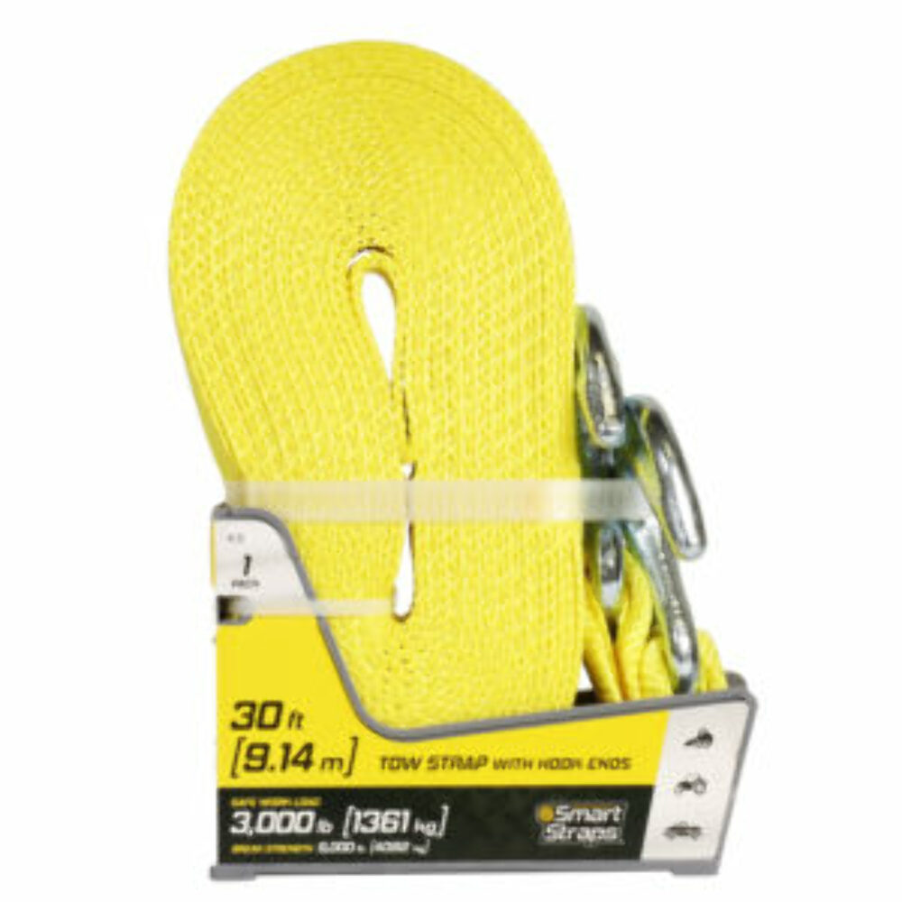 SmartStraps Tow Strap with Hooks 30ft 9000lb, Commercial Duty, 132, 1 Pack - image 3 of 4