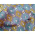 thumbnail image 4 of oneOone Tissu en Soie Tabby Tourbillon Ikat Imprimé Tissu d'Artisanat BTY 42 Pouces de Large, 4 of 4