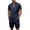 jogger set men*Navy, variant on Eryao Workout Suits for Men Set 2 Piece Lace Up Short Sleeve Henley Shirts Matching Elastic Waist Shorts with Pockets Summer Beach Lounge Sets,Dark Gray,L