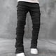 thumbnail image 1 of Pantalones largos para hombre, cintura elástica, informales, deportivos, multibolsillos, pantalones para hombre, 1 of 7
