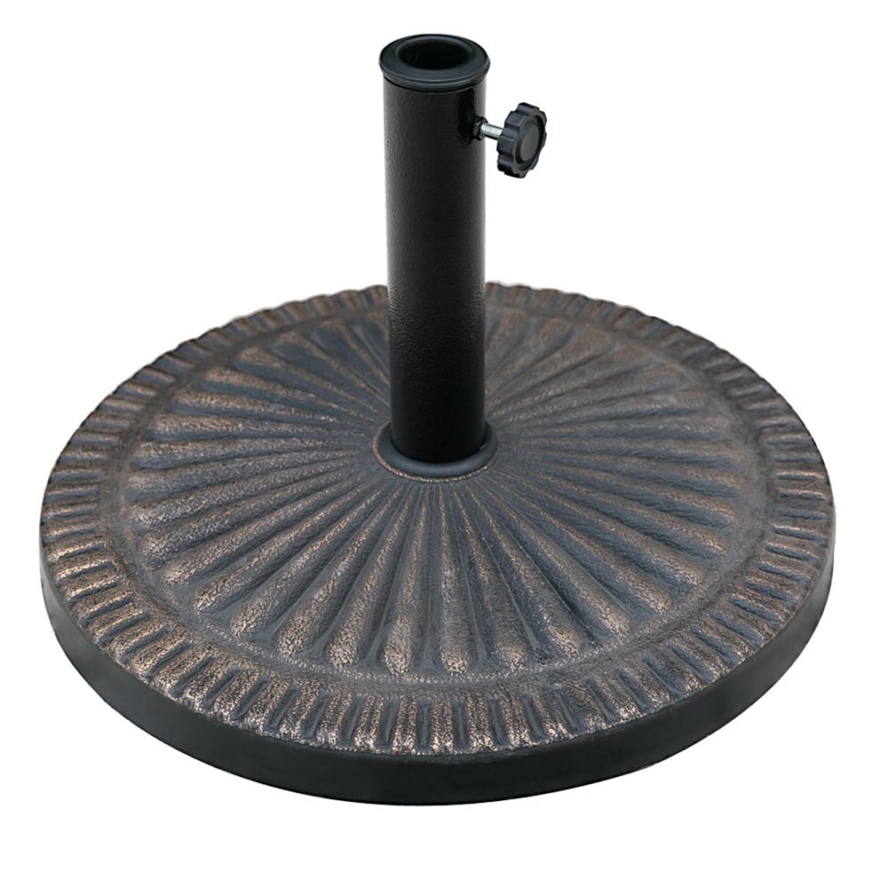 Patio Market Umbrella Base Round Heavy Duty Outdoor Stand Pole Holder